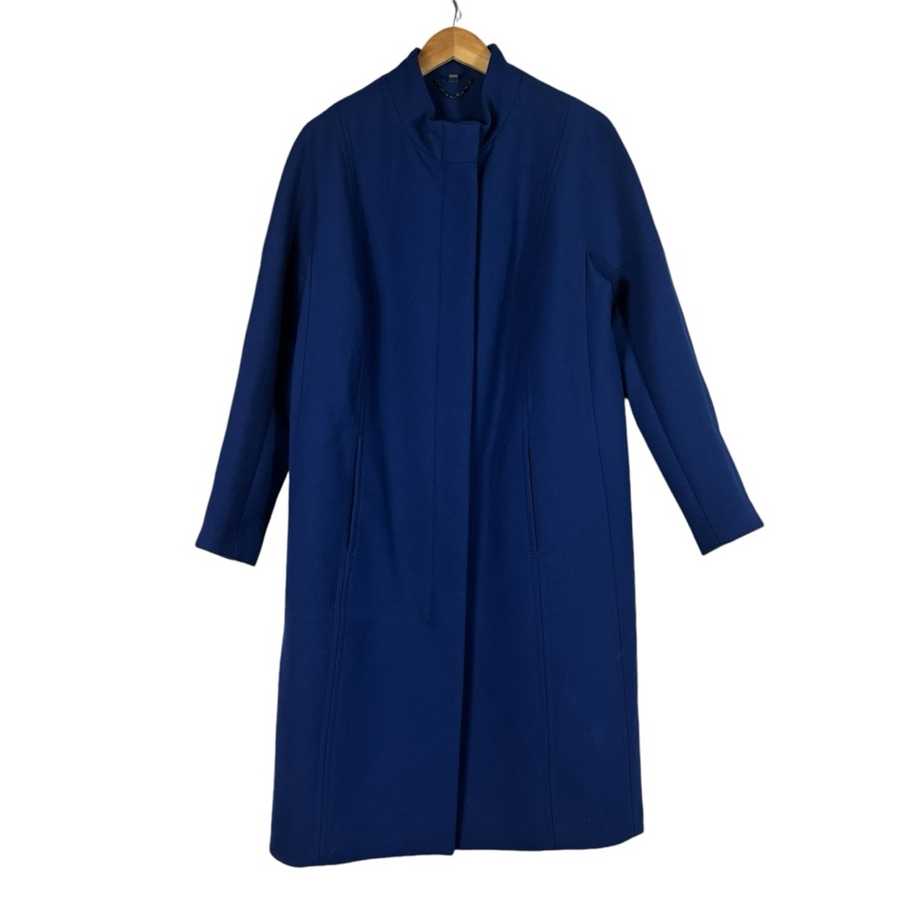 American Airlines Twinhill Stewardess Flight Attendant Wool Blend Coat Blue 10R